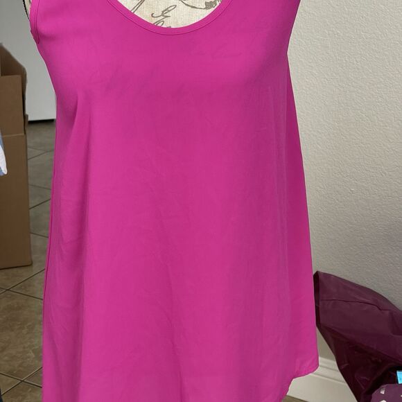 Soprano Womens Blouse Tank Top Sz Small Pink Sleeveless Boho, Colorful Feminine - Picture 6 of 9